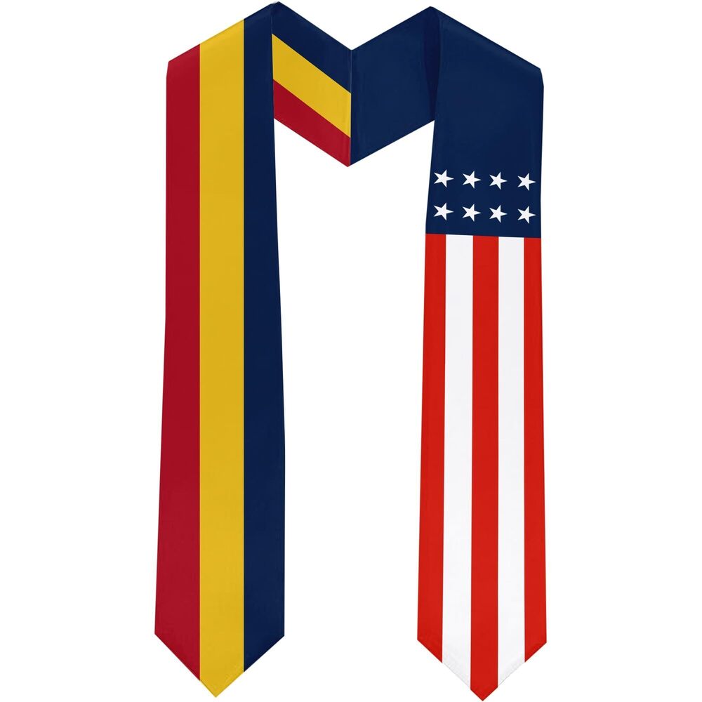 2587 Chad Flag International Students Graduation Sash Stole Scarves 180 X